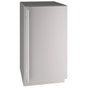 U Line - Solid Refrigerator 18'' Reversible Hinge Stainless 115v - Stainless