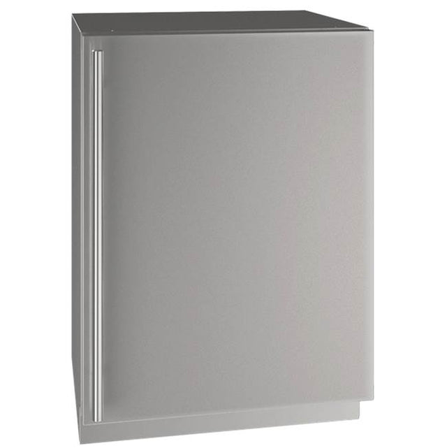 U Line - Solid Refrigerator 24'' Reversible Hinge Stainless 115v - Stainless