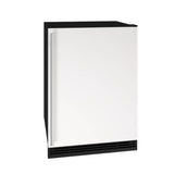 U Line - Refrigerator Freezer 24'' Reversible Hinge White Solid 115v - White