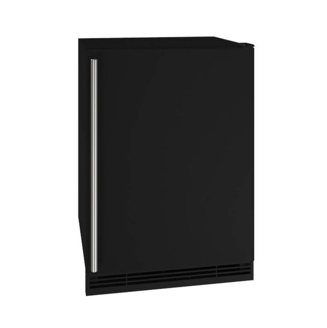 U Line - Combo Frost Free 24'' Reversible Hinge Black Solid 115v - Black