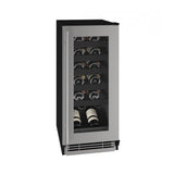 U Line - Wine Captain 15'' Reversible Hinge Stainless Frame 115v - Stainless