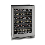 U Line - Wine Captain 24'' Lock Reversible Hinge Stainless Frame 115v - Stainless