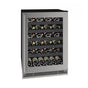 U Line - Wine Captain 24'' Lock Reversible Hinge Stainless Frame 115v - Stainless