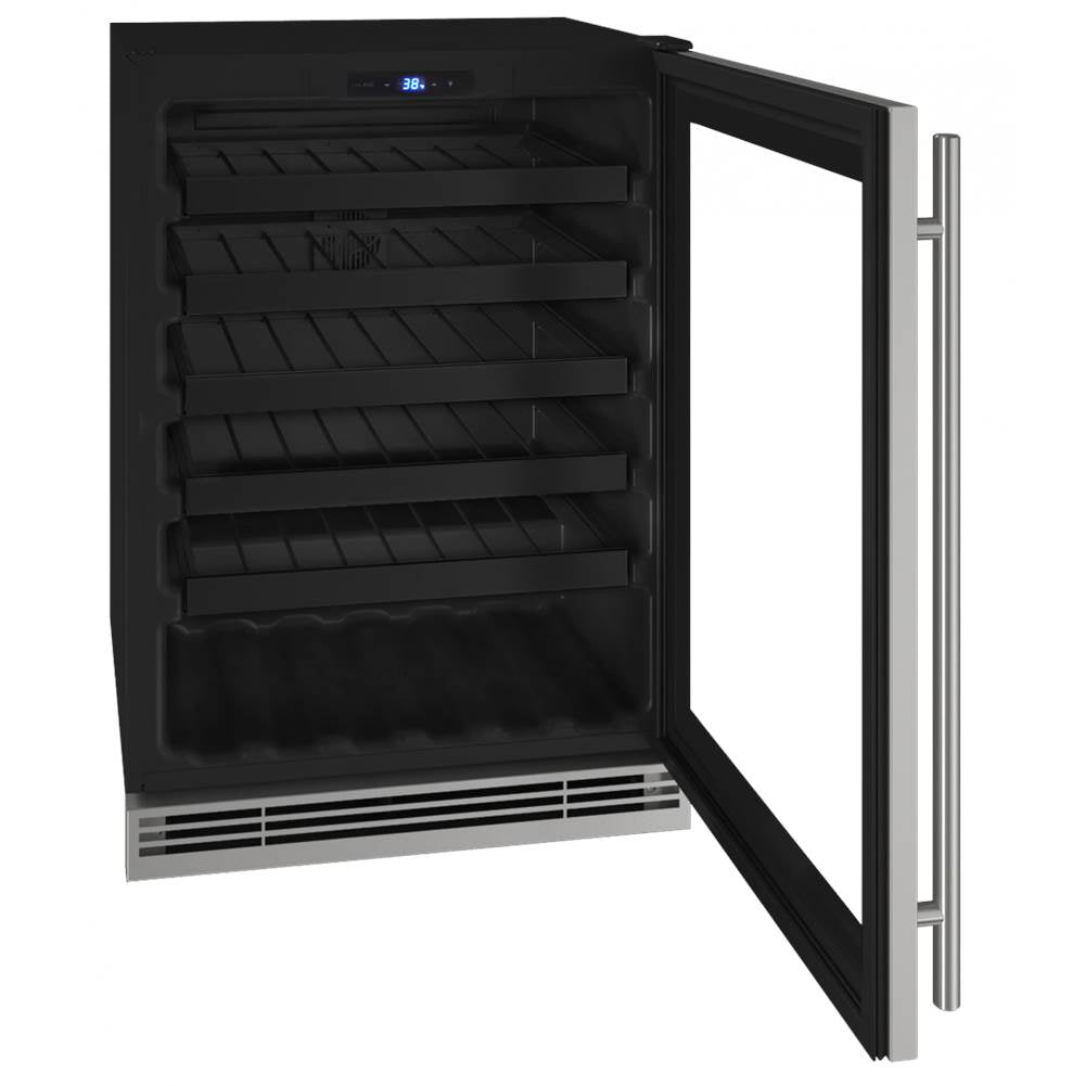 Wine Captain 24'' Lock Reversible Hinge Stainless Frame 115v