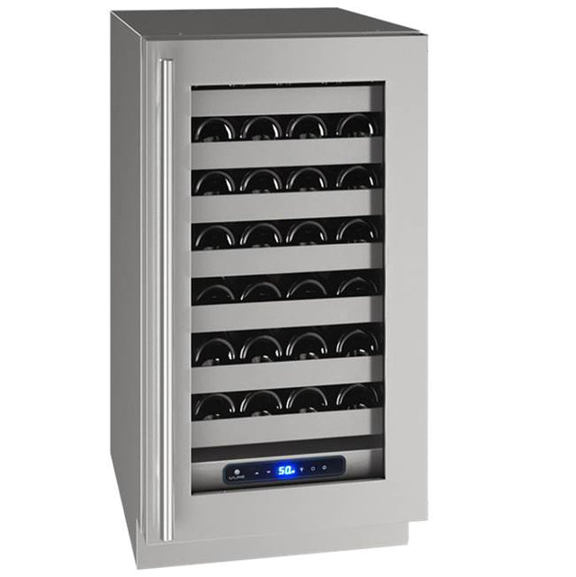 U Line - Wine Captain 18'' Lock Left Hinge Stainless 115v - Stainless