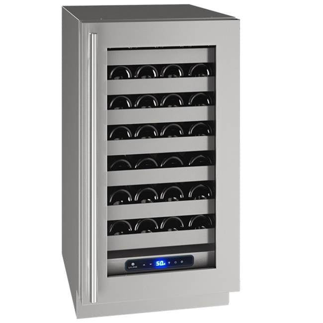 U Line - Wine Captain 18'' Lock Right Hinge Stainless 115v - Stainless