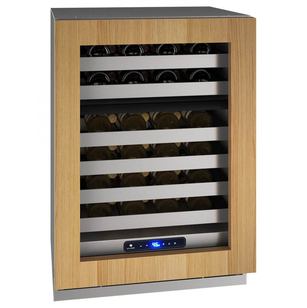 U Line - Wine Captain 24'' Dual Zone Reversible Hinge Integrated Solid 115v - Integrated