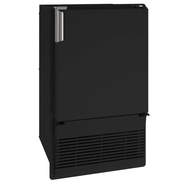 U Line - Marine Ice Flange To Cabinet 14'' Reversible Hinge Black Solid 115v - Black