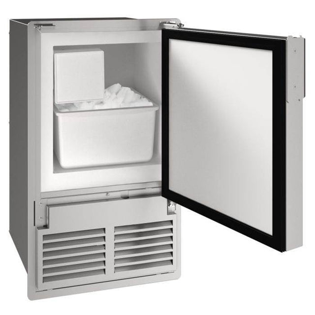 U Line - Marine Ice Flange To Cabinet 14'' Reversible Hinge Stainless Solid 115v - Stainless