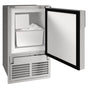 U Line - Marine Ice Flange To Cabinet 14'' Reversible Hinge Stainless Solid 115v - Stainless