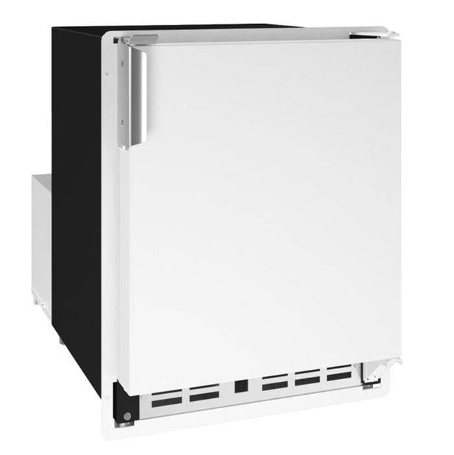 U Line - Marine Ice Flange To Cabinet 14'' Reversible Hinge White Solid 115v - White