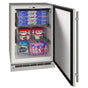 U Line - Outdoor Freezer 24'' Reversible Hinge Stainless 115v - Stainless