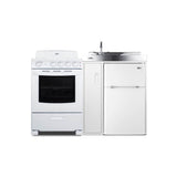 Summit Appliance - 54'' Wide All-in-One Kitchenette with Electric Coil Range