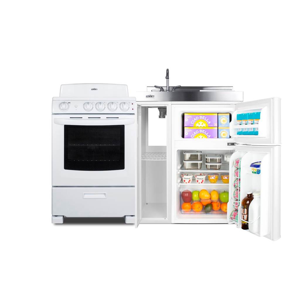 54'' Wide All-in-One Kitchenette with Electric Coil Range
