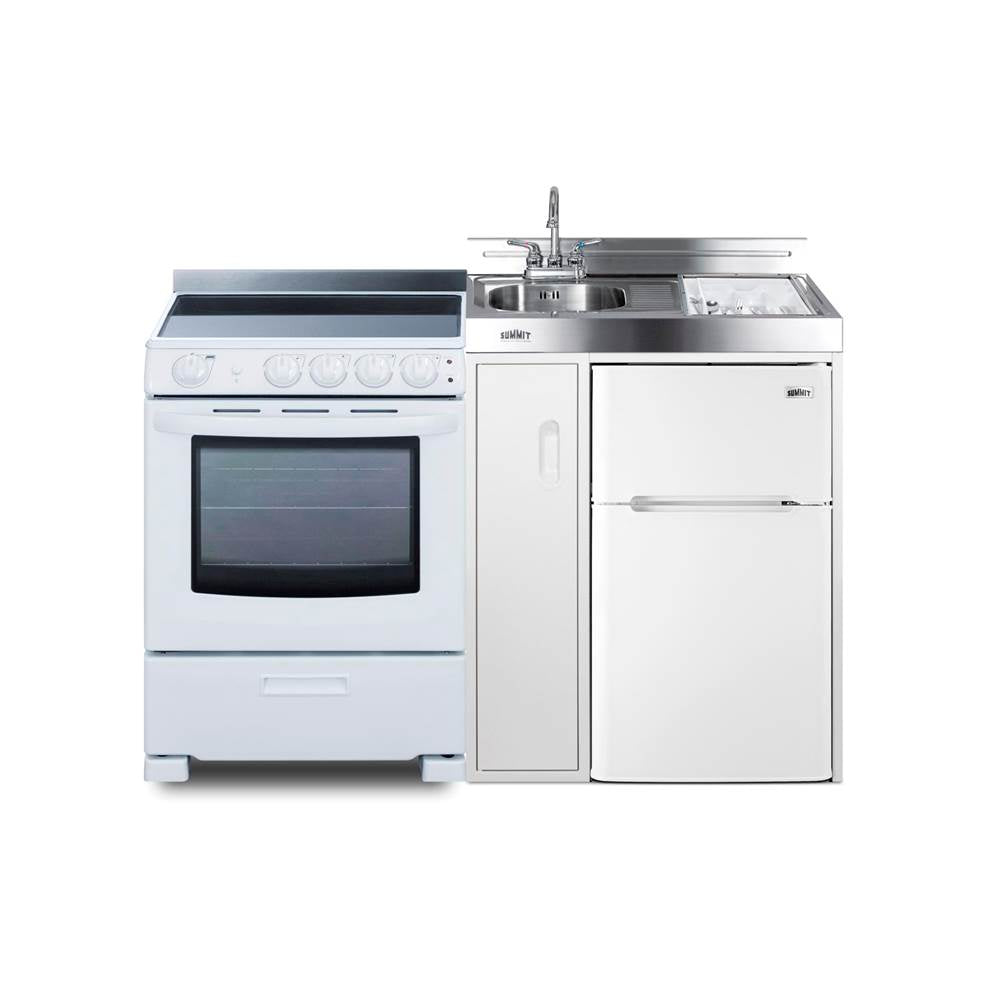 Summit Appliance - 54'' Wide All-in-One Kitchenette with Electric Range