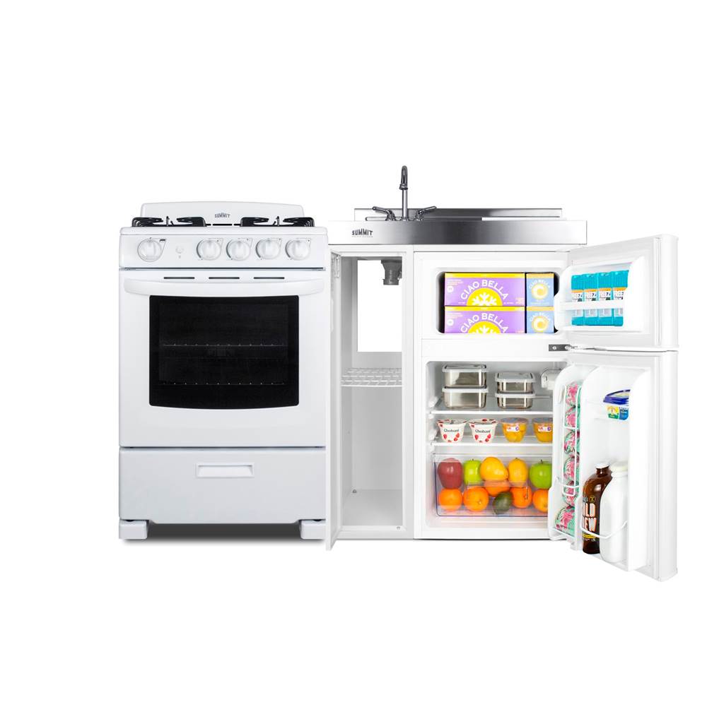 54'' Wide All-in-One Kitchenette with Gas Range