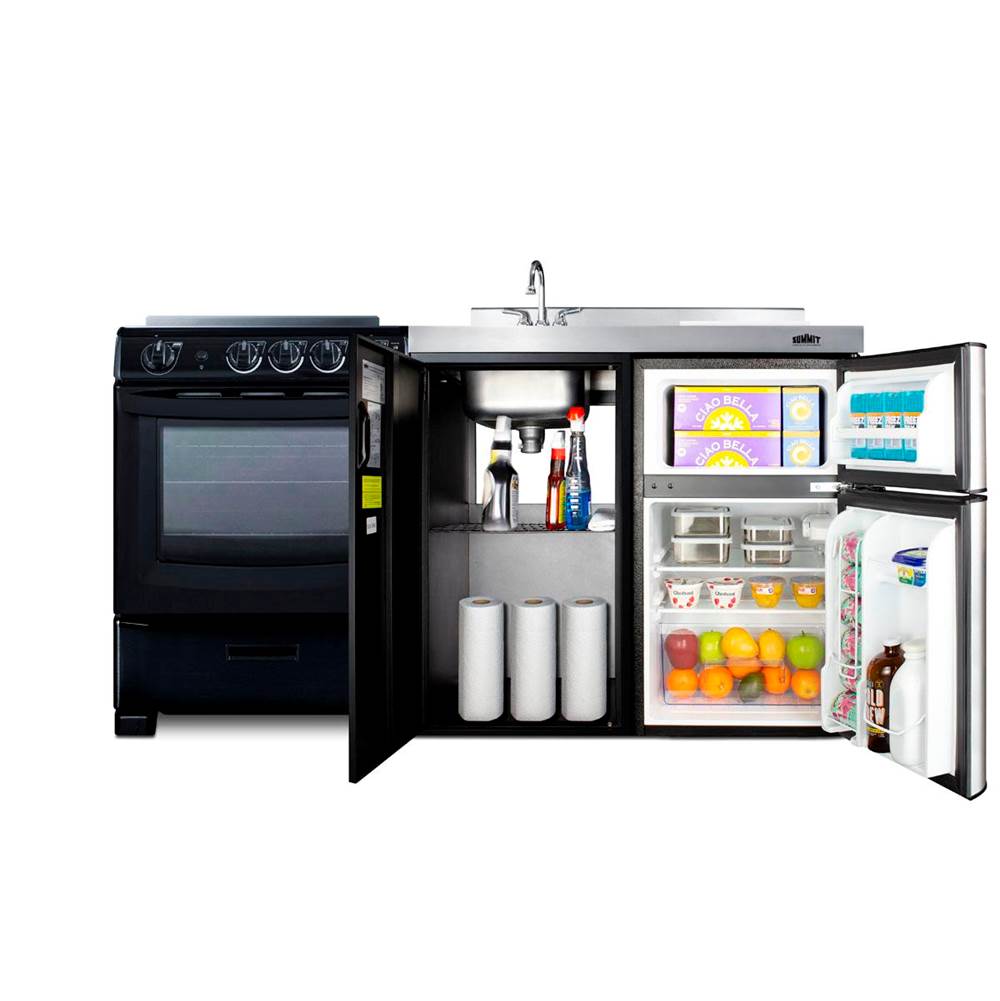 63'' Wide All-in-One Kitchenette with Electric Range