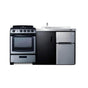 Summit Appliance - 63'' Wide All-in-One Kitchenette with Gas Range