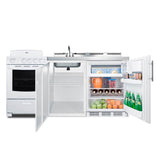 72'' Wide All-in-One Kitchenette with Electric Coil Range