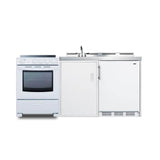 Summit Appliance - 72'' Wide All-in-One Kitchenette with Electric Range