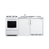 Summit Appliance - 72'' Wide All-in-One Kitchenette with Gas Range