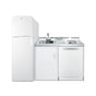 Summit Appliance - 71'' Wide All-In-One Kitchenette with Dishwasher
