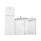 Summit Appliance - 71'' Wide All-In-One Kitchenette with Dishwasher