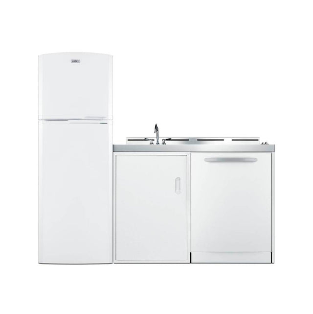Summit Appliance - 71'' Wide All-In-One Kitchenette with Dishwasher