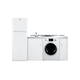Summit Appliance - 83'' Wide All-In-One Kitchenette with Washer/Dryer Combo