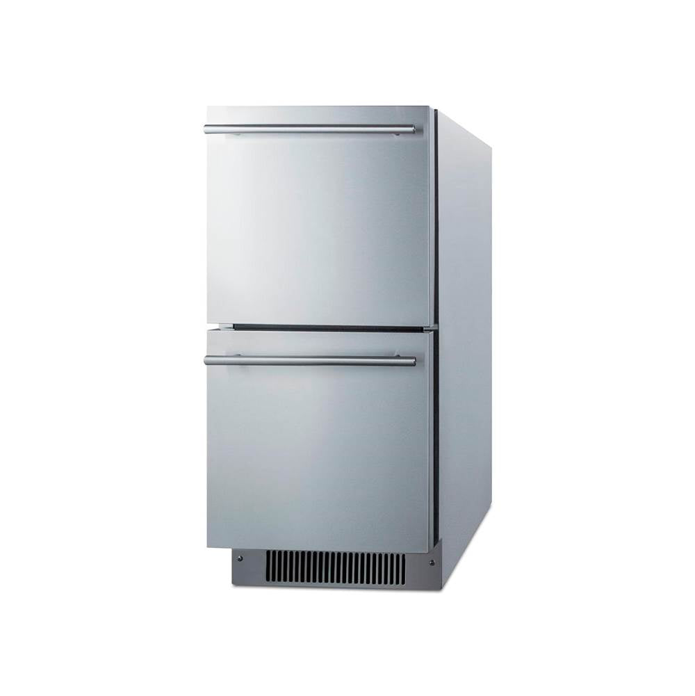 15'' Wide 2-Drawer All-Refrigerator, ADA Compliant (Panels Not Included)