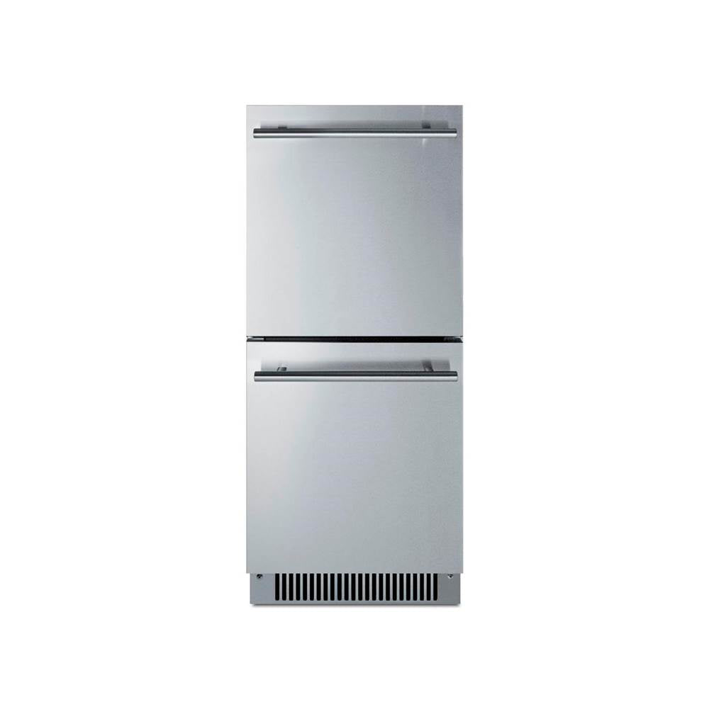 Summit Appliance - 15'' Wide 2-Drawer All-Refrigerator, ADA Compliant