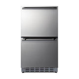 Summit Appliance - 18'' Wide Outdoor 2-Drawer All-Refrigerator, ADA Compliant