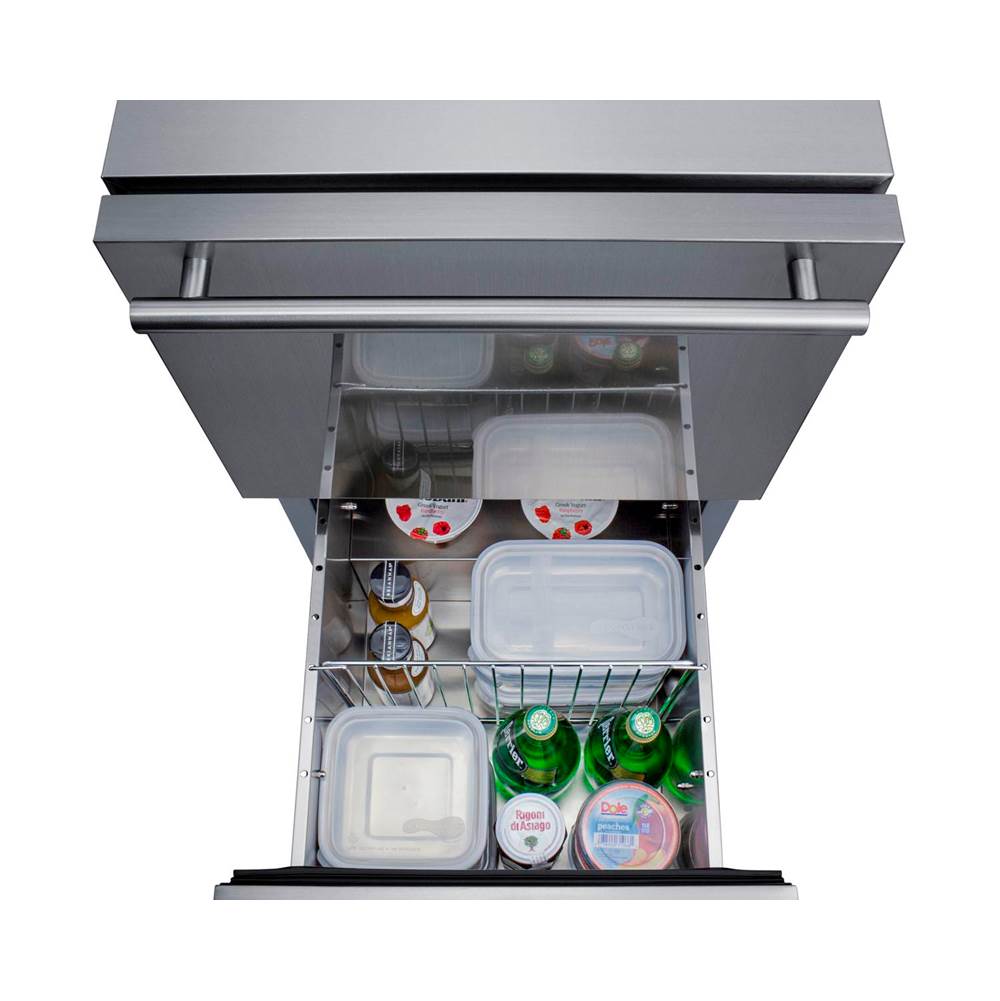18'' Wide Outdoor 2-Drawer All-Refrigerator, ADA Compliant