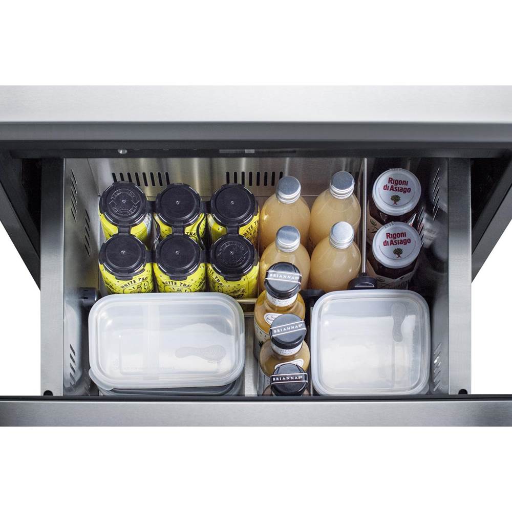 24'' Wide 2-Drawer All-Refrigerator, ADA Compliant