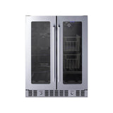 Summit Appliance - 24'' Built-In Dual-Zone Produce Refrigerator, ADA Compliant