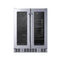 Summit Appliance - 24'' Built-In Dual-Zone Produce Refrigerator, ADA Compliant