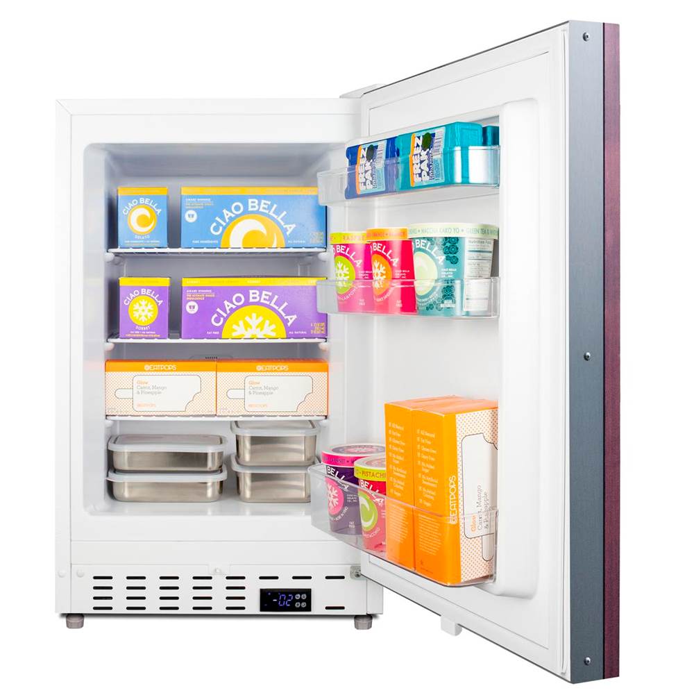 21'' Wide Built-In All-Freezer, ADA Compliant (Panel Not Included)