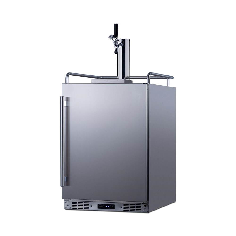 24'' Wide Built-In Outdoor Commercial Beer Kegerator