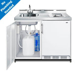 48'' Wide Mobile All-In-One Kitchenette, No Plumbing Needed
