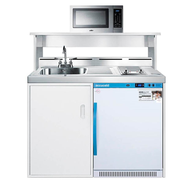 Summit Appliance - 48'' Wide All-In-One Wellness Room Kitchenette with Microwave