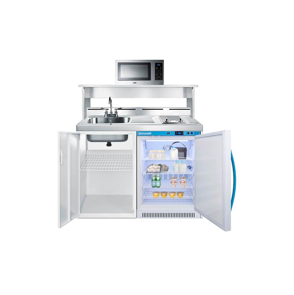 48'' Wide All-In-One Wellness Room Kitchenette with Microwave