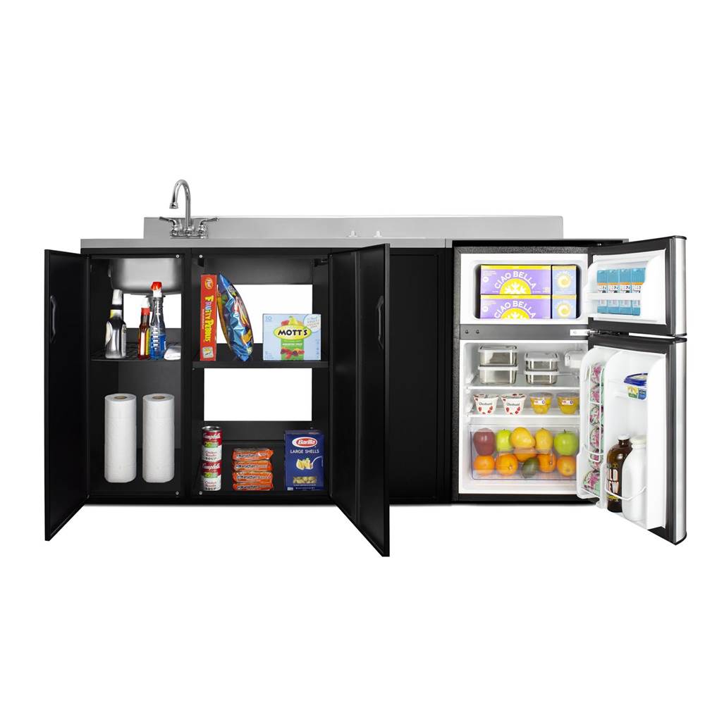 72'' Wide All-In-One Kitchenette, ADA Counter Height