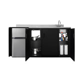 72'' Wide All-In-One Kitchenette, ADA Counter Height