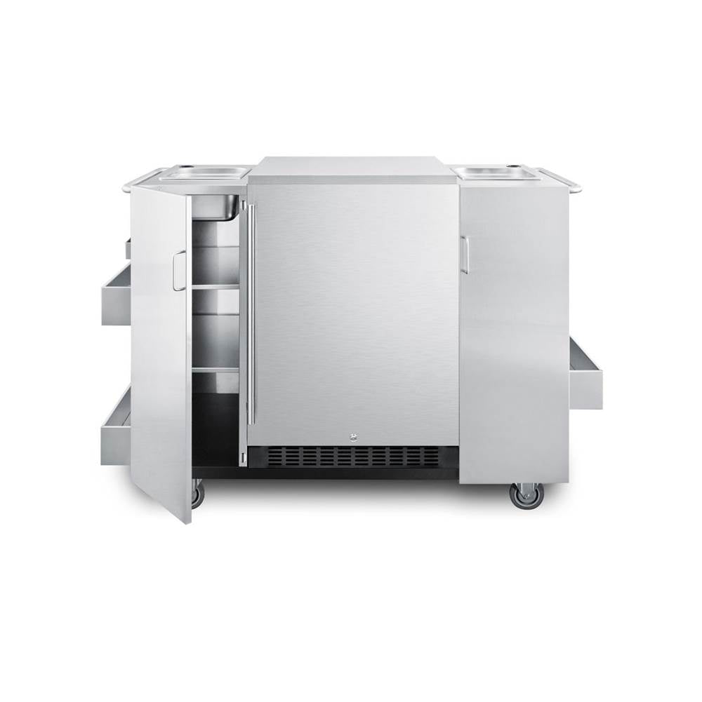 Summit Appliance - Outdoor Cart with Refrigerator