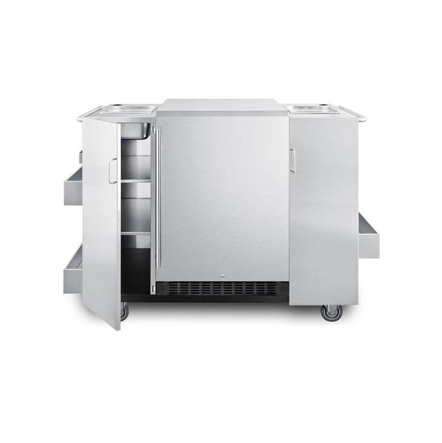 Summit Appliance - Outdoor Cart with Refrigerator