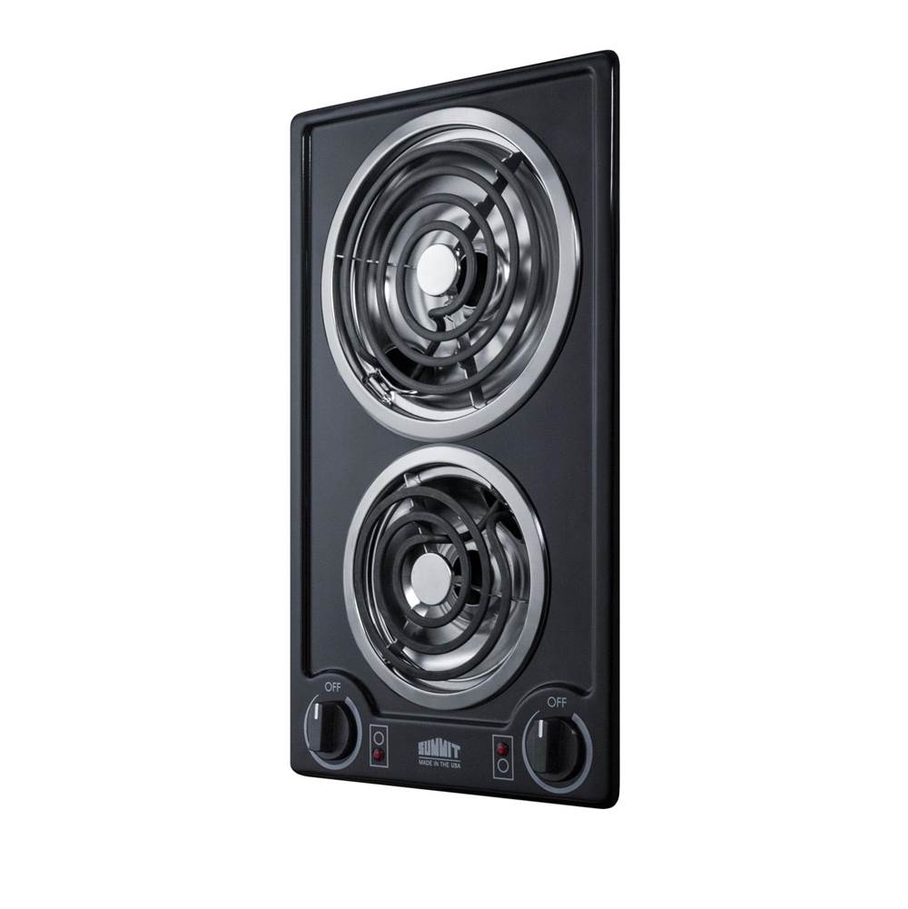 12'' Wide 115V 2-Burner Coil Cooktop