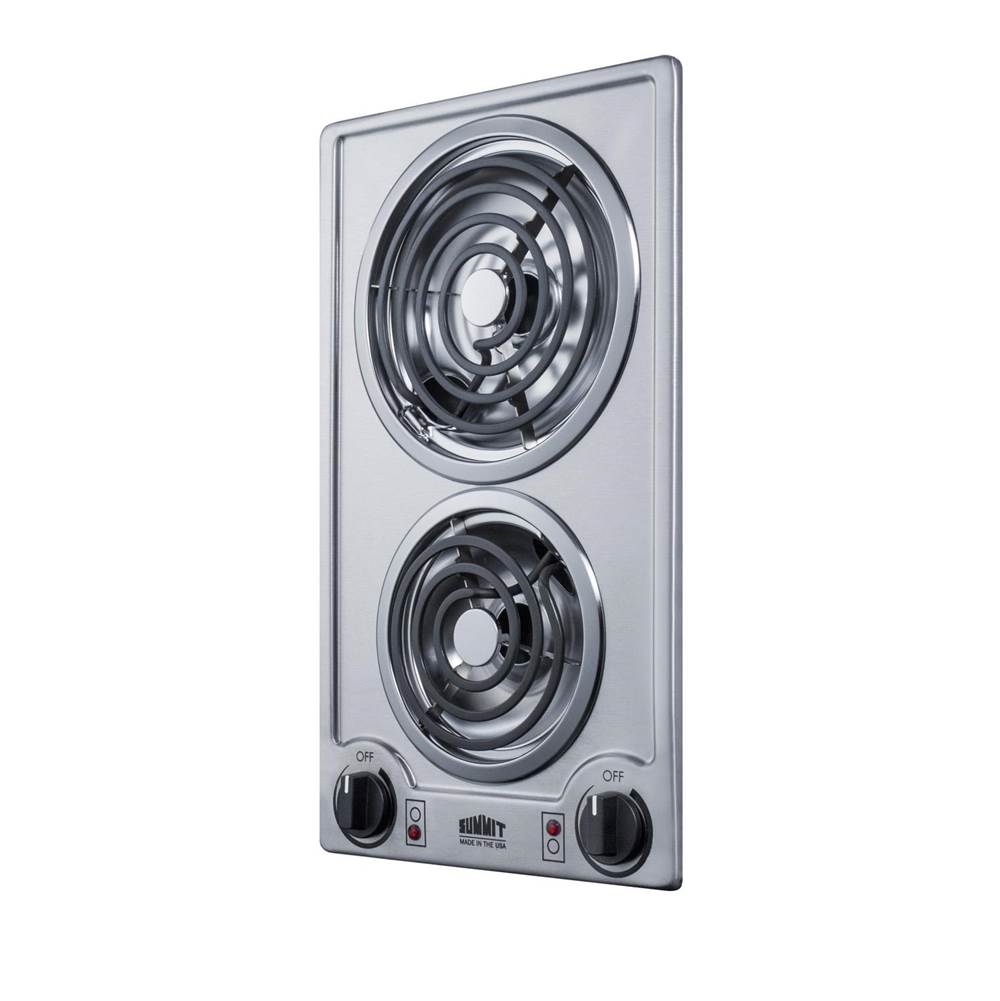 12'' Wide 115V 2-Burner Coil Cooktop