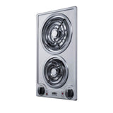 12'' Wide 115V 2-Burner Coil Cooktop