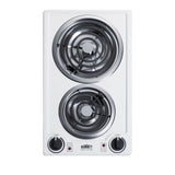 Summit Appliance - 12'' Wide 230V 2-Burner Coil Cooktop