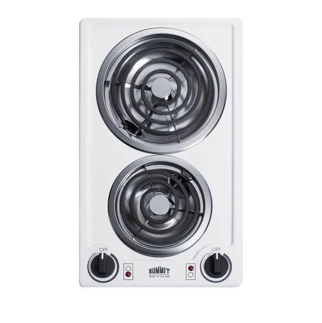 Summit Appliance - 12'' Wide 230V 2-Burner Coil Cooktop